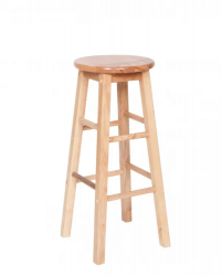 Natural Wood Barstool