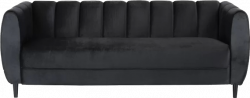 Black Velvet Sofa