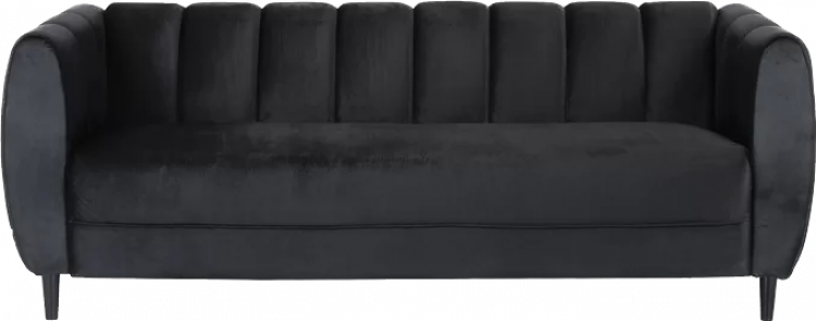 Black Velvet Sofa
